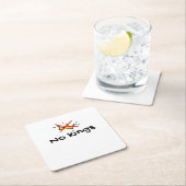 No Kings In America Classic Retro Style Rechteckiger Pappuntersetzer (Vor Ort)