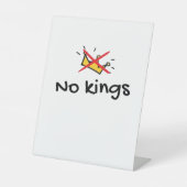 No Kings In America Classic Retro Style Sockelschild (Vorderseite)
