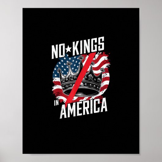 No Kings In America Court Ruling Protest Save Poster (Vorne)