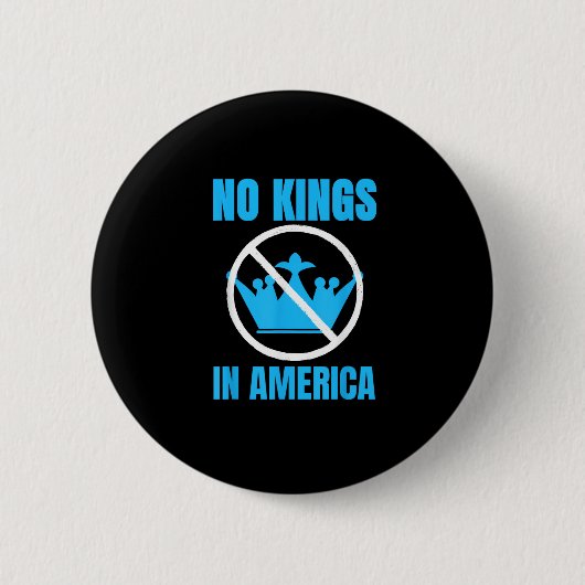No Kings In America Court Ruling Saying Button (Vorderseite)