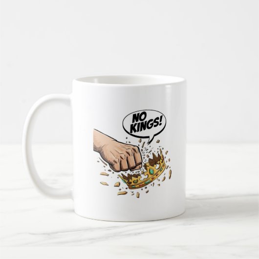 No Kings In America Creative Design Kaffeetasse (Links)