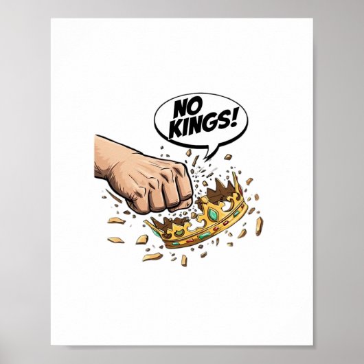No Kings In America Creative Design Poster (Vorne)