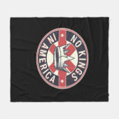 No Kings In America Creative Style Fleecedecke (Vorderseite (Horizontal))
