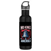 No Kings In America Design Classic Artistic Graphi Edelstahlflasche (Vorderseite)