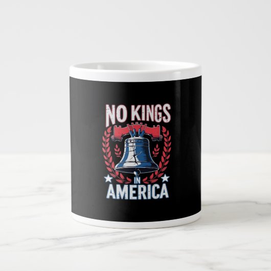 No Kings In America Design Classic Artistic Graphi Jumbo-Tasse (Vorderseite)
