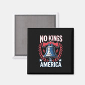 No Kings In America Design Classic Artistic Graphi Magnet (Vorderseite/Rückseite)