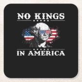 No Kings In America Doge Classic Funny Meme Rechteckiger Pappuntersetzer (Vorderseite)