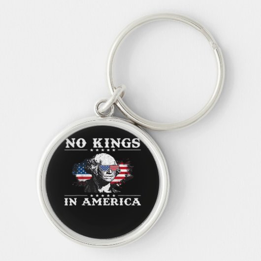 No Kings In America Doge Classic Funny Meme Schlüsselanhänger (Vorne)