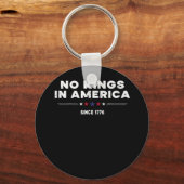 No Kings In America Doge Classic Trendy Graphic Schlüsselanhänger (Vorderseite)