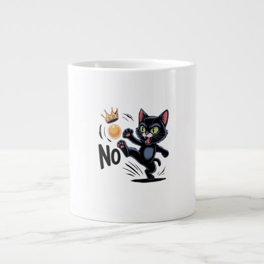 No Kings In America Essential Minimal Clean Jumbo-Tasse (Vorderseite)