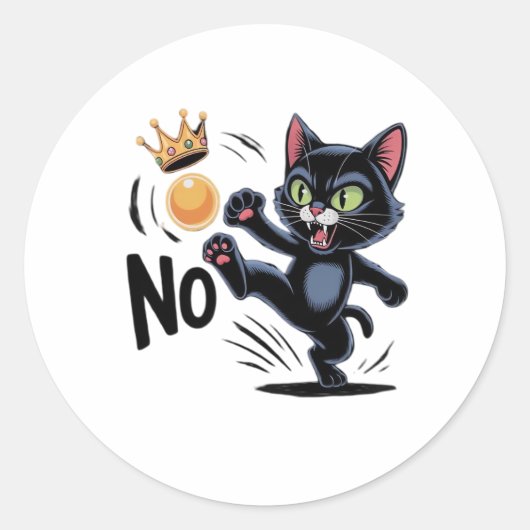 No Kings In America Essential Minimal Clean Runder Aufkleber (Vorderseite)