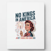No Kings In America Fabulous Queens Pride 2025 Des Fotoplatte (Vorderseite)