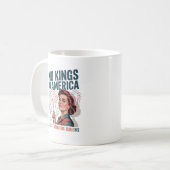 No Kings In America Fabulous Queens Pride 2025 Des Kaffeetasse (Vorderseite Links)
