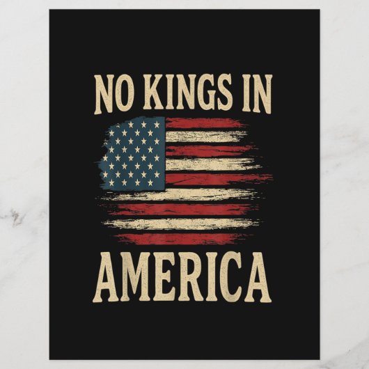 No Kings in America  Flyer (Vorne)