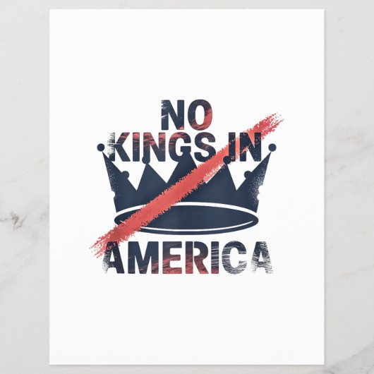 No Kings in America  Flyer (Vorne)