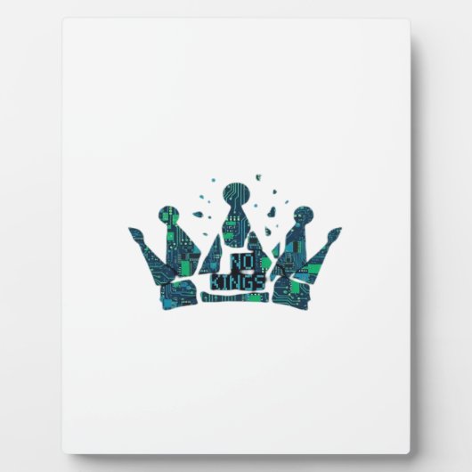 No Kings In America Freedom Aesthetic Fotoplatte (Vorderseite)