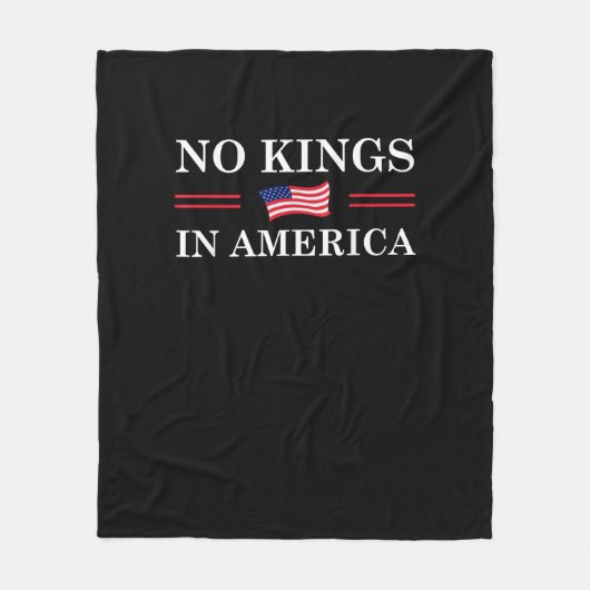 No Kings In America Freedom No King Lives American Fleecedecke (Vorderseite)