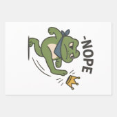 No Kings in America Frog No Kings Democracy Geschenkpapier Set (Vorderseite)
