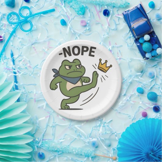 No Kings in America Frog No Kings Democracy Pappteller (Party)