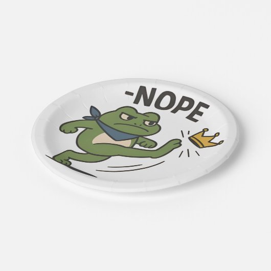 No Kings in America Frog No Kings Democracy Pappteller (Schrägansicht)