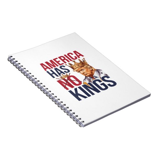 No Kings In America Funny America Has No King Poli Notizblock (Rechte Seite)