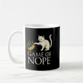 No Kings In America Funny Black Cat Kicking Crown Kaffeetasse (Links)