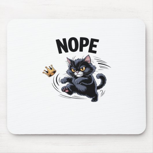 No Kings In America Funny Kicking Crown Classic Vi Mousepad (Vorne)