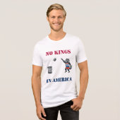 No Kings In America Funny Political Protest Shirt (Vorderseite voll)