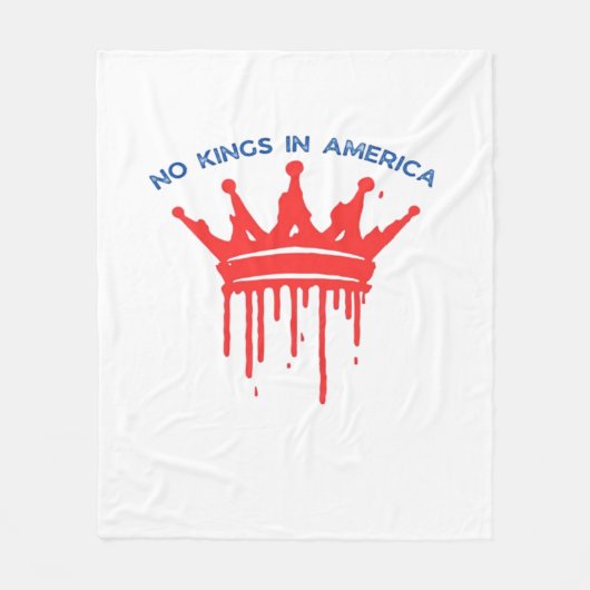 No Kings In America II Classic Fleecedecke (Vorderseite)