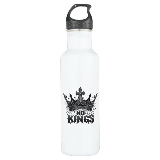No Kings In America Minimal Clean Edelstahlflasche (Vorderseite)