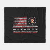 No Kings In America Minimal Clean Fleecedecke (Vorderseite (Horizontal))