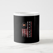 No Kings In America Minimal Clean Jumbo-Tasse (Vorderseite)