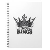 No Kings In America Minimal Clean Notizblock (Vorderseite)