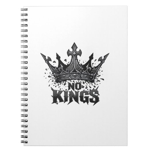 No Kings In America Minimal Clean Notizblock (Vorderseite)