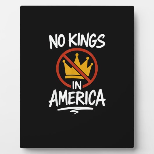 No Kings In America No Crown Minimal Clean Fotoplatte (Vorderseite)