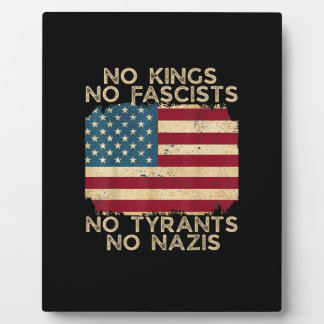 No Kings In America No Fascists We The People Poli Fotoplatte