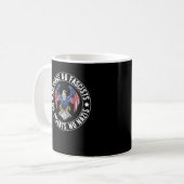 No Kings In America No Fascists We The People Poli Kaffeetasse (Vorderseite Links)