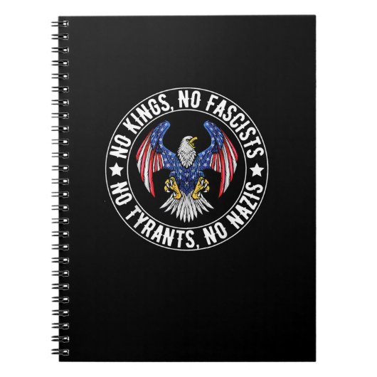 No Kings In America No Fascists We The People Poli Notizblock (Vorderseite)