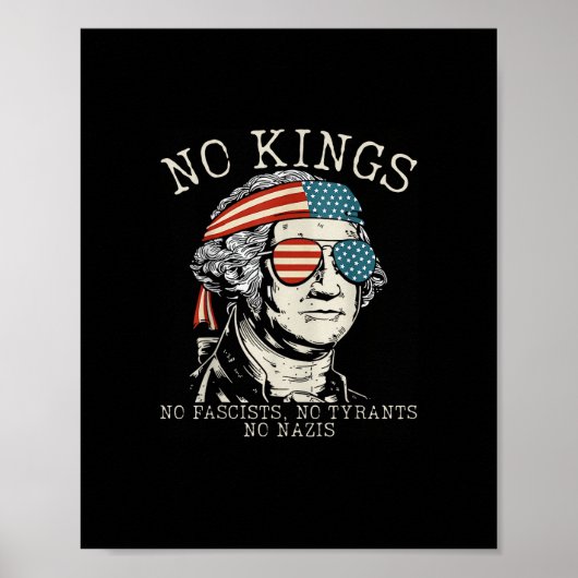No Kings In America No Fascists We The People Poli Poster (Vorne)