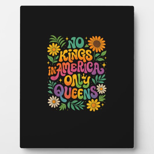 No Kings In America Only Queens Funny Queer Gay Pr Fotoplatte (Vorderseite)