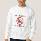 No Kings In America Patriotic Casual Sweatshirt (Vorderseite)