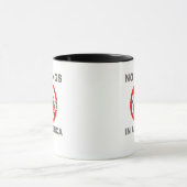 No Kings In America Patriotic Casual Tasse (Zentrum)