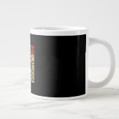 No Kings In America Patriotic Grunge Classic Vinta Jumbo-Tasse (Rechts)