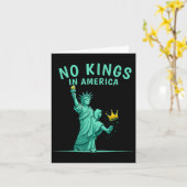 No Kings In America _ Patriotic Litical Design Karte (Gelbe Blume)