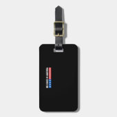 No Kings In America Patriotic Style Gepäckanhänger (Vorderseite vertikal)