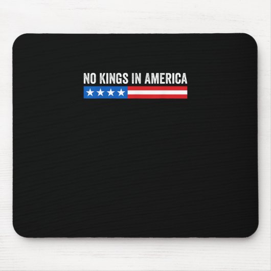 No Kings In America Patriotic Style Mousepad (Vorne)