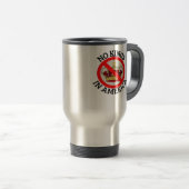 No Kings In America Patriotic Style Reisebecher (VorderseiteRechts)