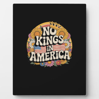 No Kings In America Patriotic Vintage Graphic Look Fotoplatte
