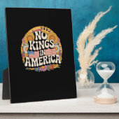 No Kings In America Patriotic Vintage Graphic Look Fotoplatte (Seite)