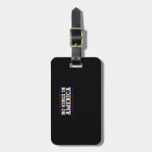 No Kings In America Resist Retro Vintage Graphic Gepäckanhänger (Vorderseite vertikal)